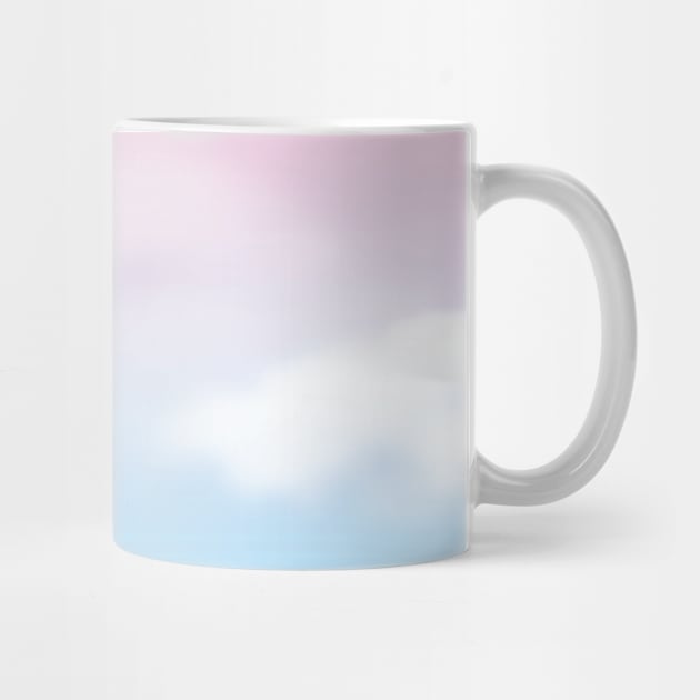 Cute Pink And Blue Sky Clouds Background by Printable Pretty